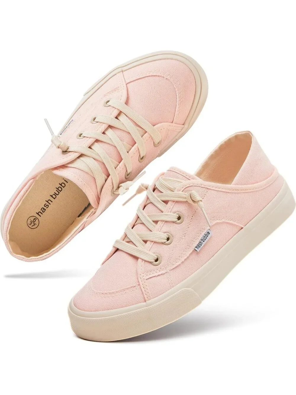 Women's Light Pink Round Toe Solid Non Slip Fashion Slip on Loafer Sneaker Shoes